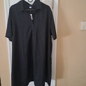 Old Navy mini shirt dress - navy